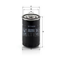 Фильтр масляный MANN-FILTER W 719/36